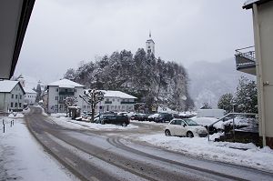 Traunkirchen-Ort im Schnee